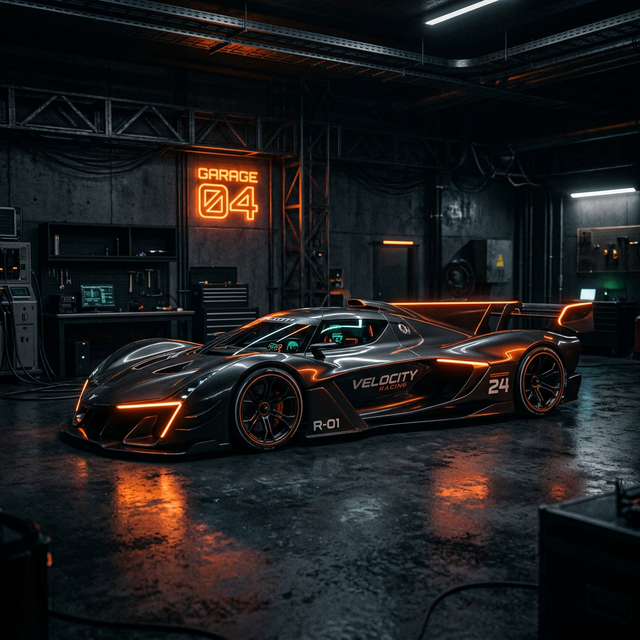 Futuristic Racing Car